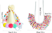 Cat Dog Princess Costumes Cat Birthday Hat and Scarf Pet Birthday Bandana