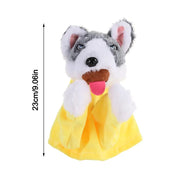 Funny with Sound Boxing Dog Doll Battle Kids Gifts Husky Vocal Hand Puppet Plush Interactive Toy