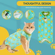 Cat Recovery Suit - Kitten Onesie for Cats after Surgery
