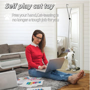Hanging 2Pcs Cat Toys for Indoor Cats, Self-Play Hanging Door Cat Mouse Toys for Indoor Cats Kitten,Interactive Cat Mice Toys with Bell for Hunting Exercising Eliminating