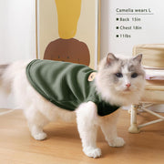 Waffle Knit Cat T Shirt, Puppy Shirt for Sphynx Cats, Pet Clothes