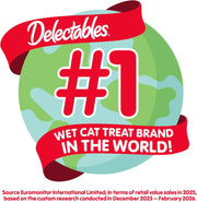 Lickable Treat Bisque Wet Cat Treat Variety Pack, Food Topper, Hydrating, Grain-Free, No Fillers, No By-Products, No Added Preservatives, 1.4Oz Pouch, 30Ct