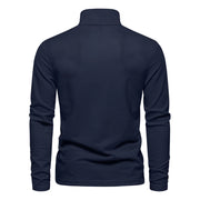 2023 New Men'S Deer Embroidery Polo Shirts Solid Color Long Sleeve Social Business Male