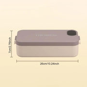 Heated Lunch Box 900Ml Capacity 2-In-1 Stainless Steel Electric Food Warmer Warming Box Portable Meal Container for Car Travel