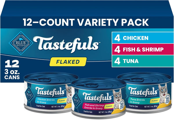 Tastefuls Variety Pack Wet Cat Food, 3 Oz, 12 Ct