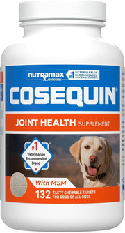 Nutramax Cosequin Joint Supplement for Dogs, Chewable Tablets, 132Ct