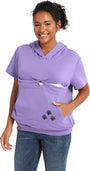 Cat Pouch Shirt Short Sleeve Kitten Puppy Holder Thin Hoodie