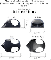 Cat Mask, Cosplay Hat, Cat Halloween Costume Accessory, Fits Most Cats (Medium)
