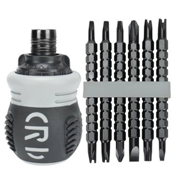 Dual-Purpose Ratchet Screwdriver Set Short Radish Head High Hardness Labor-Saving Home Repair Tools for DIY Projects