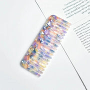 Wide Teeth Acetate Hair Combs Anti-Static Massage Hair Brush Hairdressing Colorful Hairdress Salon Styling Traveling Accessories