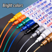 3Mm 10P Colorful 8 Colors Permanent Paint Marker Waterproof White Markers Tire Tread Rubber Fabric Paint Metal Paint Marker Pens