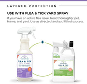 Flea Tick & Mosquito Spray for Pets & Home - Rosemary 16 Fl Oz