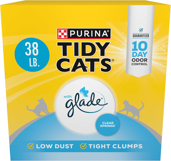Clumping Cat Litter, Glade Clear Springs, 38 Lb