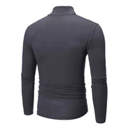 1/2Pcs Autumn Winter Men'S High Neck T-Shirt Slim Fit Fashion High Elastic Long Sleeve Casual Breathable Apparel Pullover