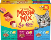 Seafood Favorites, Wet Food Variety Pack, 12 Cups