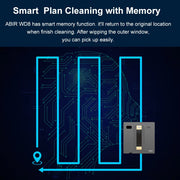 Robot Window Cleaner  Wd8,Dual Water Spray,Smart Memory,High Vacuum Suction, Laser Sensor, Home Wall Glass Cleaning Robot