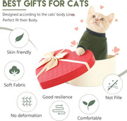 Sticky Cat Clothes Stretchy, Onesie Pajamas for Cats Only,Green M