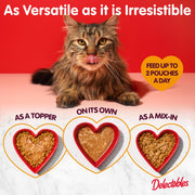 Lickable Treat Bisque Wet Cat Treat Variety Pack, Food Topper, Hydrating, Grain-Free, No Fillers, No By-Products, No Added Preservatives, 1.4Oz Pouch, 30Ct