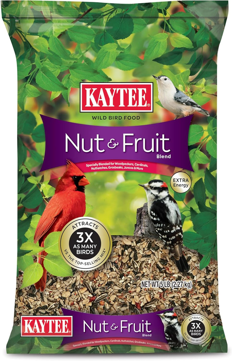 Nut & Fruit Wild Bird Seed, 5 Lb