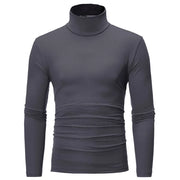 1/2Pcs Autumn Winter Men'S High Neck T-Shirt Slim Fit Fashion High Elastic Long Sleeve Casual Breathable Apparel Pullover