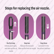 7 in 1 Multil Hair Styler 1700W Hair Dryer Brush with Auto Wrap Curls (L/R) Fast Drying Frizz-Free Volume Hair Styler Set Gift