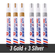 3Mm 10P Colorful 8 Colors Permanent Paint Marker Waterproof White Markers Tire Tread Rubber Fabric Paint Metal Paint Marker Pens