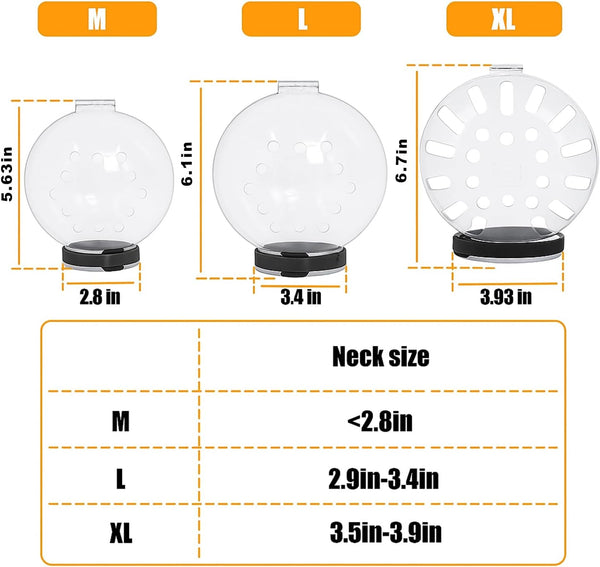 Cat Transparent Muzzle with Breathable Hood, Adjustable Kitten Helmet(L)