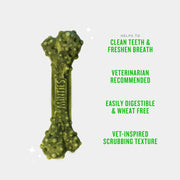 Dental Chews for Dogs, 60 Count, Vet-Recommended Mint-Flavored Dental Dog Treats for Medium Dogs, Bones Clean Teeth, Fight Bad Breath, and Removes Plaque and Tartar