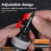 Dual-Purpose Ratchet Screwdriver Set Short Radish Head High Hardness Labor-Saving Home Repair Tools for DIY Projects